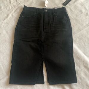 NWT Banana Republic Black Denim Skirt